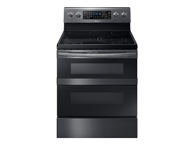 5.9 cu ft. Smart Freestanding Electric Range with Flex Duo™ & Dual Door in Black Stainless Steel