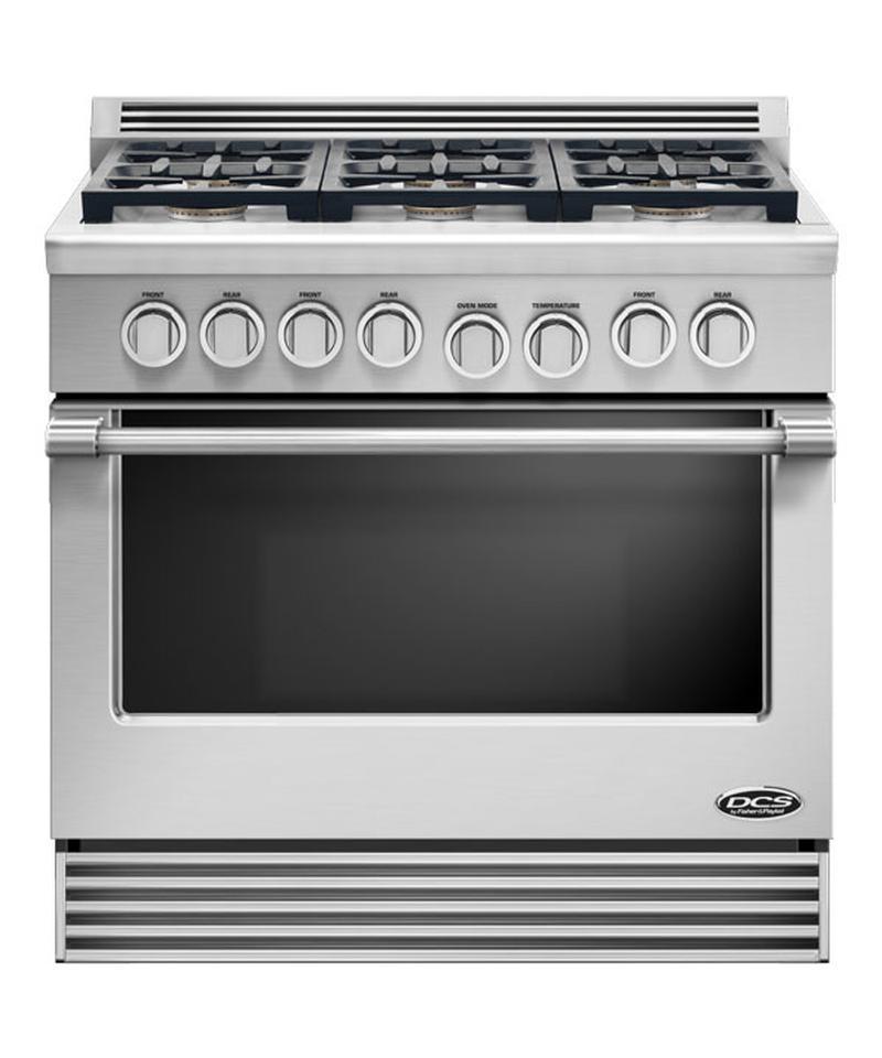 36" duel fuel Range 6 burner natural gas