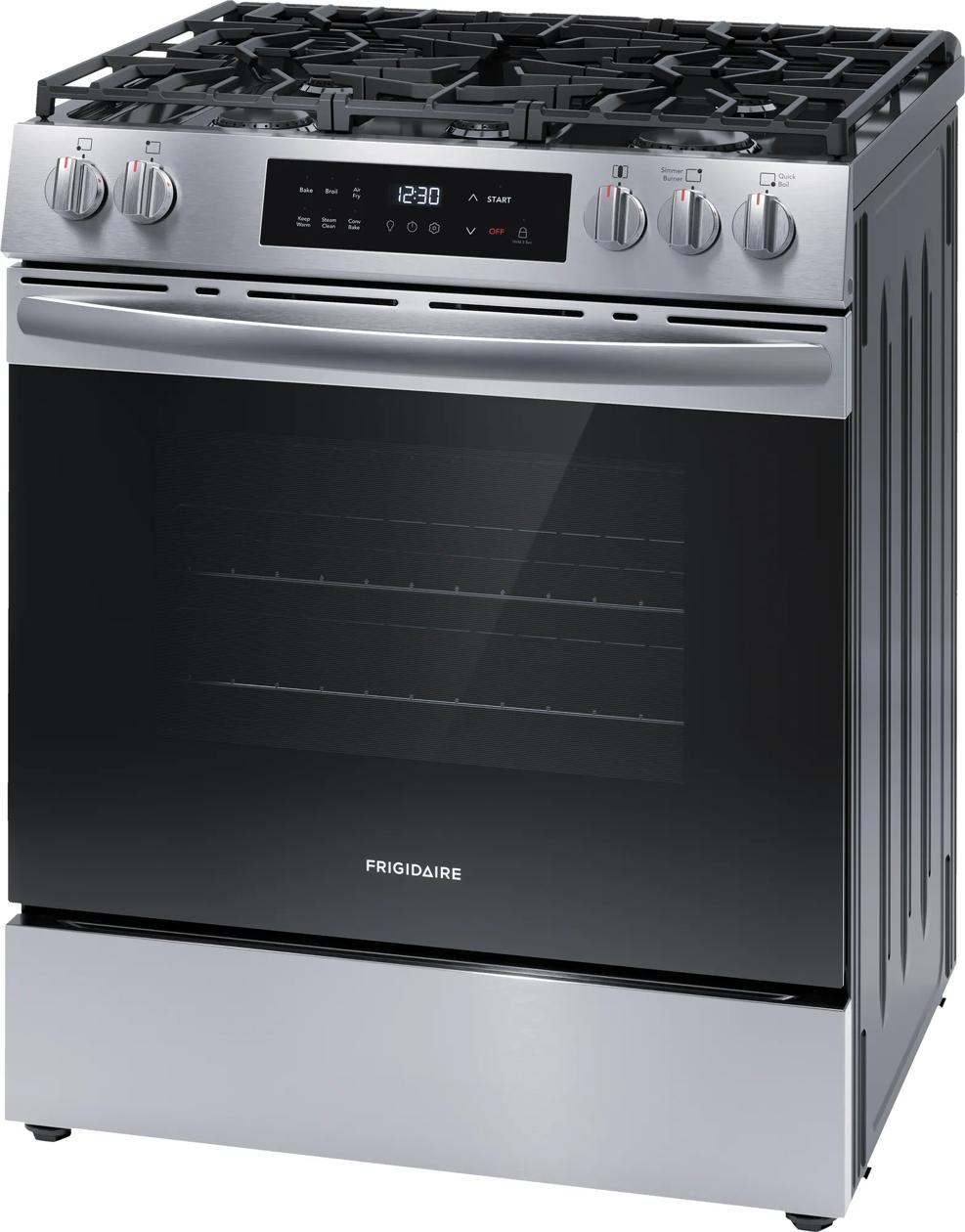 30" Front Control Gas Range with Air Fry