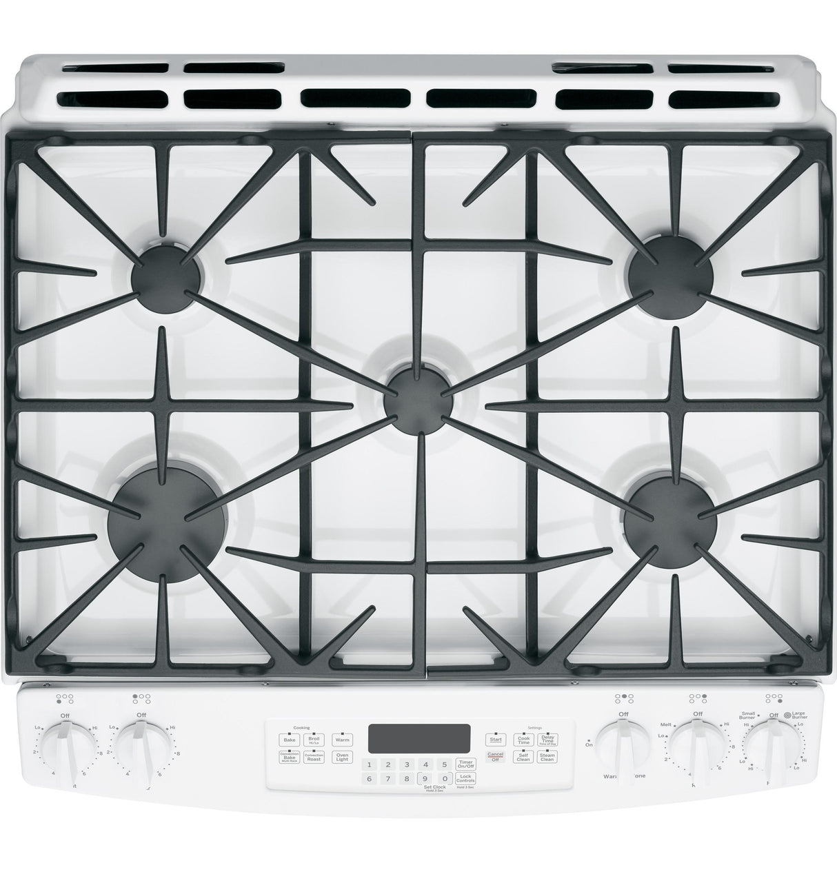 GE® 30" Slide-In Front Control Gas Range