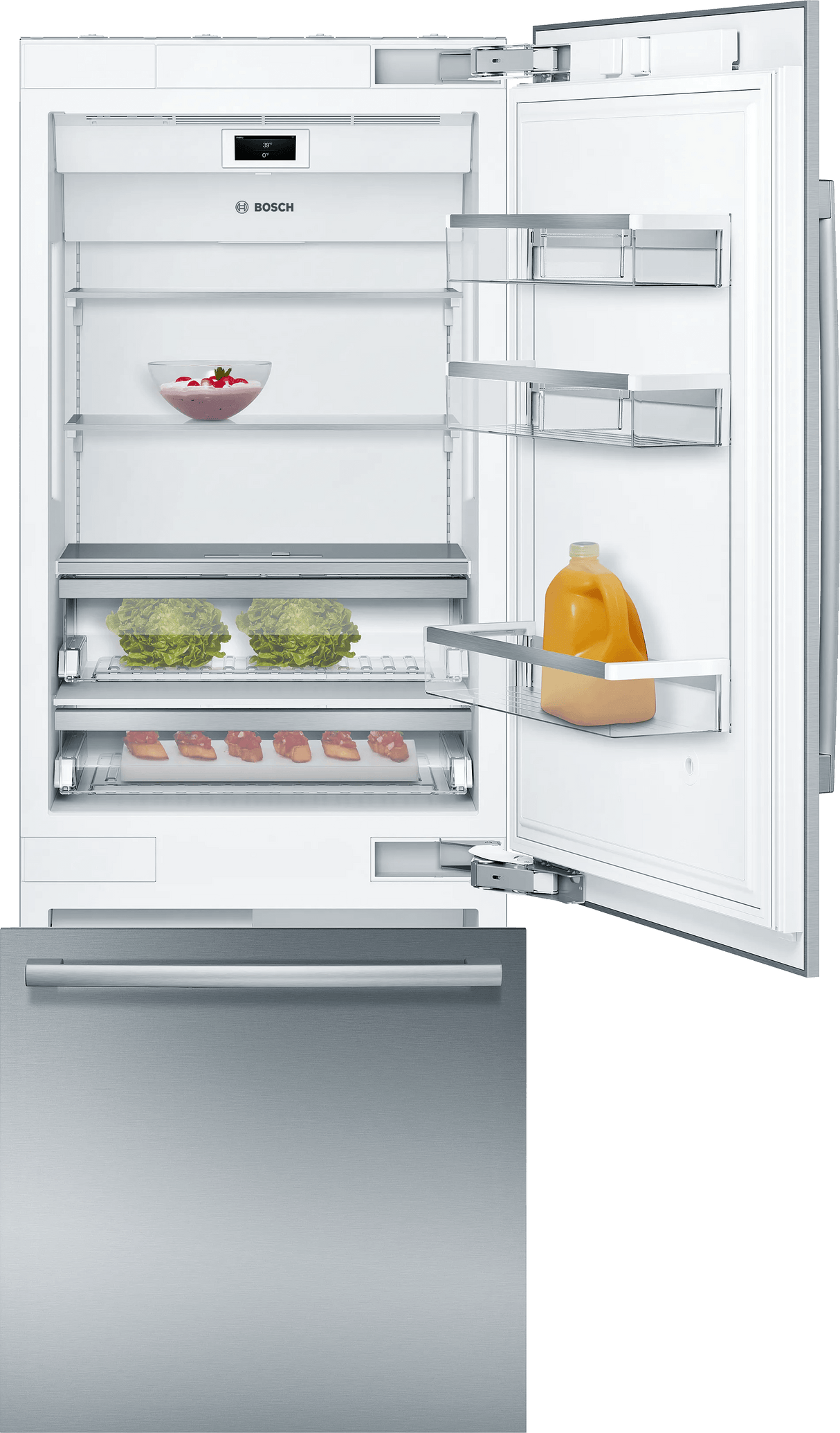 Benchmark® Built-in Bottom Freezer Refrigerator 30'' Flat Hinge