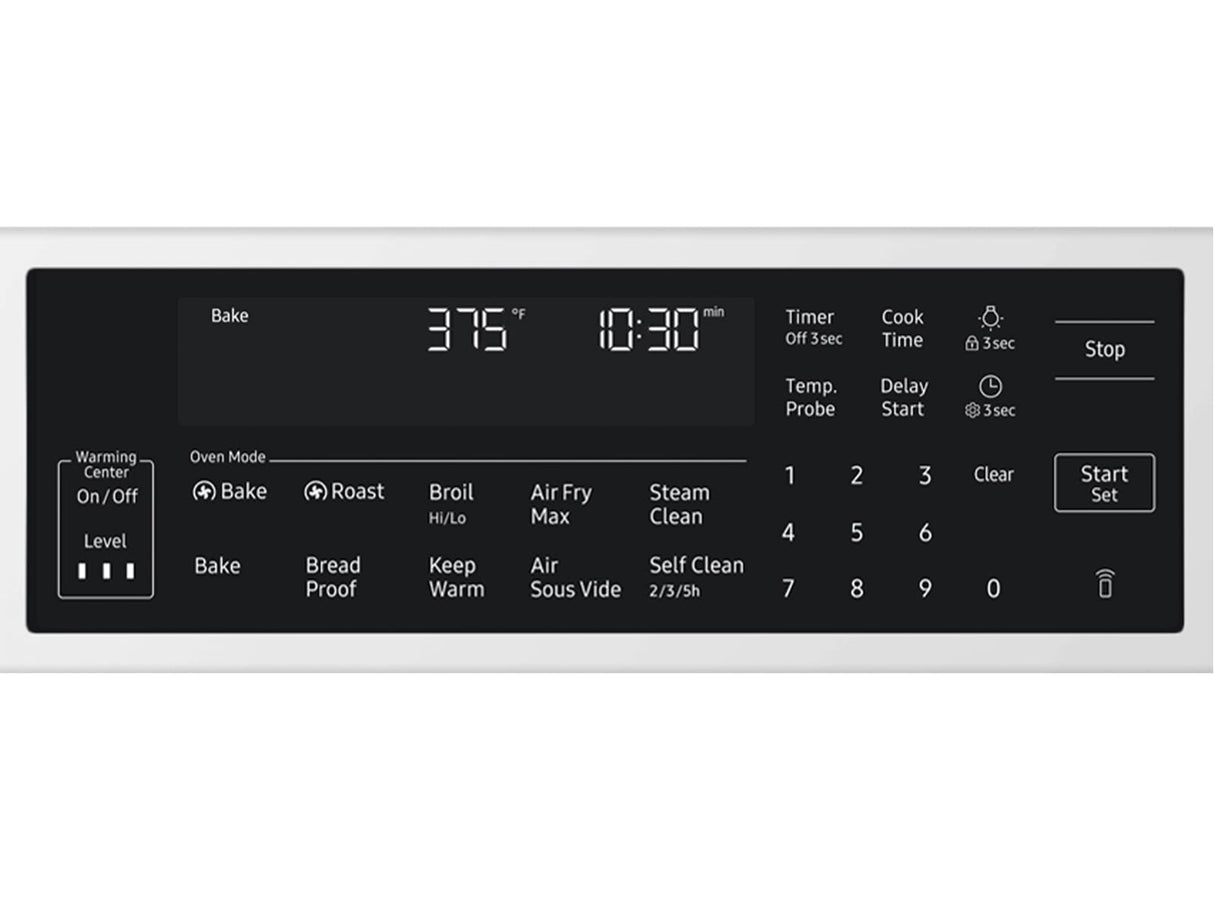 Bespoke Smart Slide-in Electric Range Pro Style Elite Design Illuminated Knobs Air Fry Max