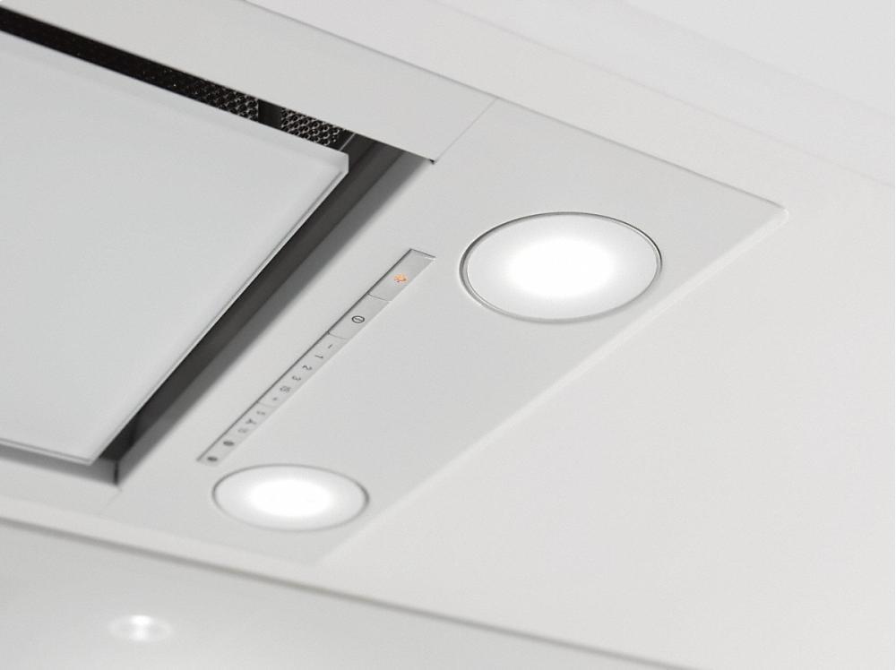 DA 2690 AM Insert ventilation hood with energy-efficient LED lighting and backlit controls for easy use.