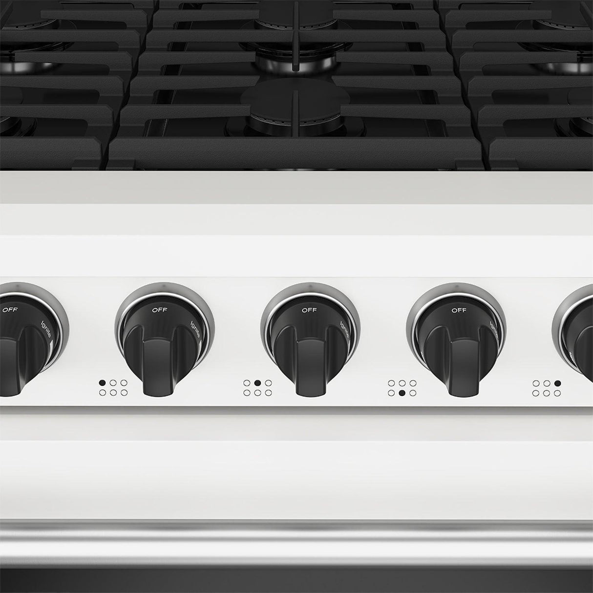 36 Inch Professional Gas Range In White