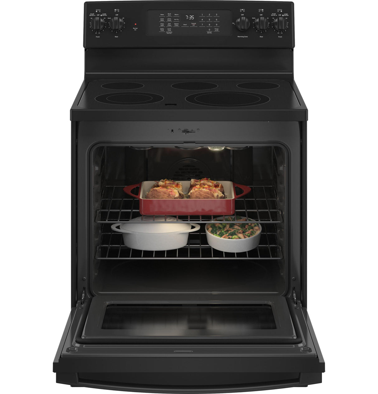 GE® 30" Free-Standing Electric Convection Range with No Preheat Air Fry
