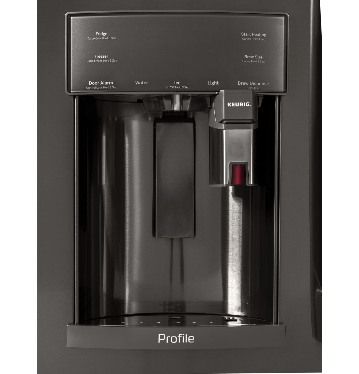 GE Profile™ Series ENERGY STAR® 22.2 Cu. Ft. Counter-Depth French-Door Refrigerator with Keurig® K-Cup® Brewing System