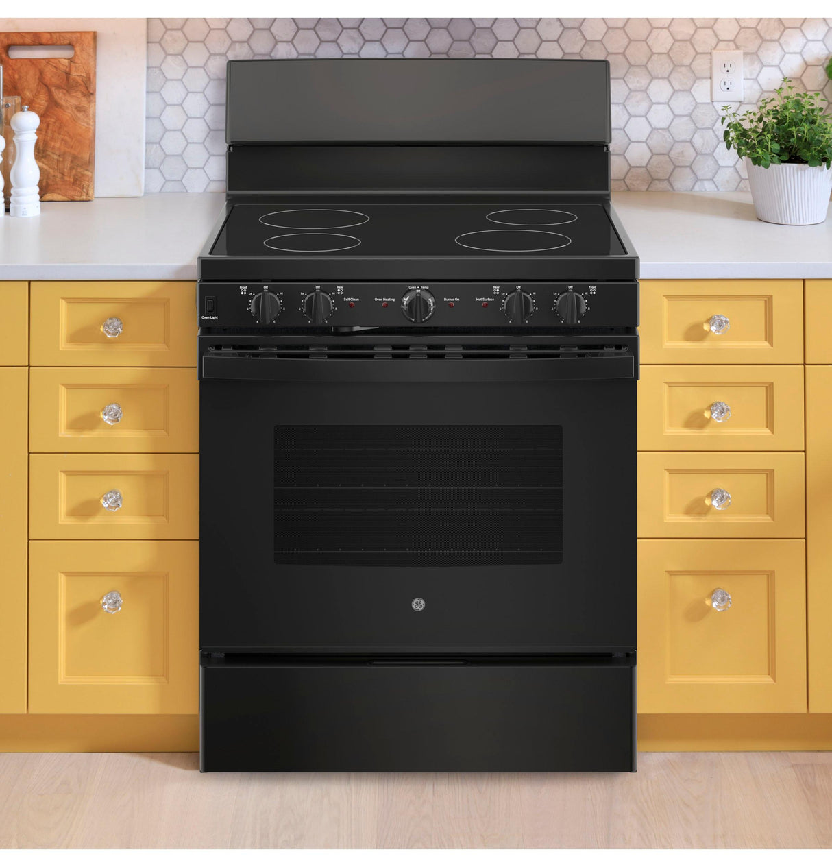 GE® ENERGY STAR® 30" Free-Standing Electric Radiant Smooth Cooktop Range