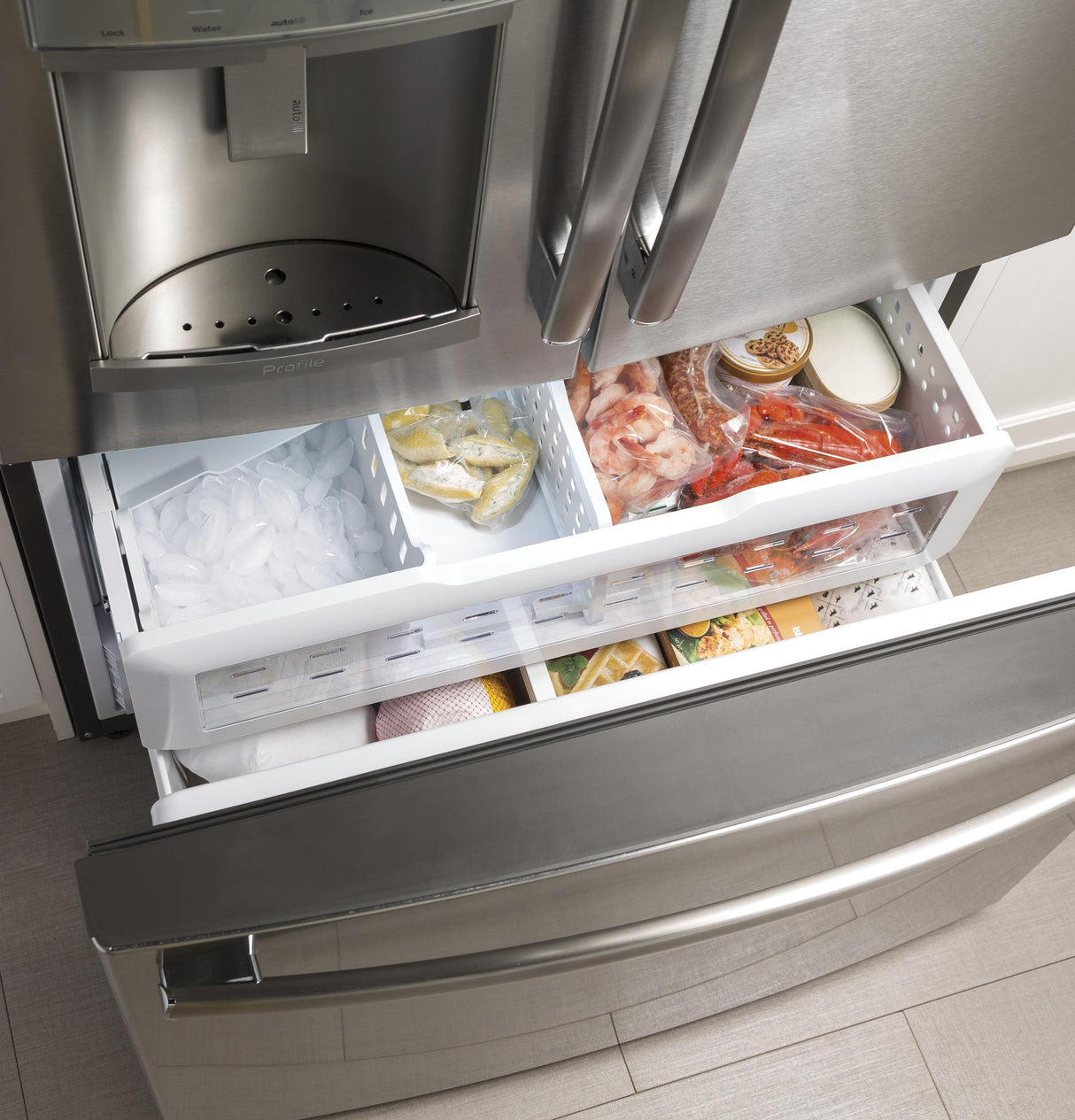 GE Profile™ Series 27.7 Cu. Ft. French-Door Refrigerator with Door In Door and Hands-Free AutoFill
