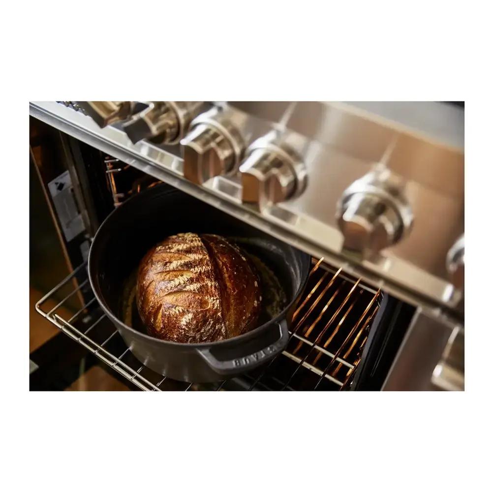 Verona VPFSEE365DSS 36 inch Prestige Series Freestanding Double Oven Electric Range with 5 Elements, 3.5 cu. ft. Total Oven Capacity, European Convection (Stainless Steel)