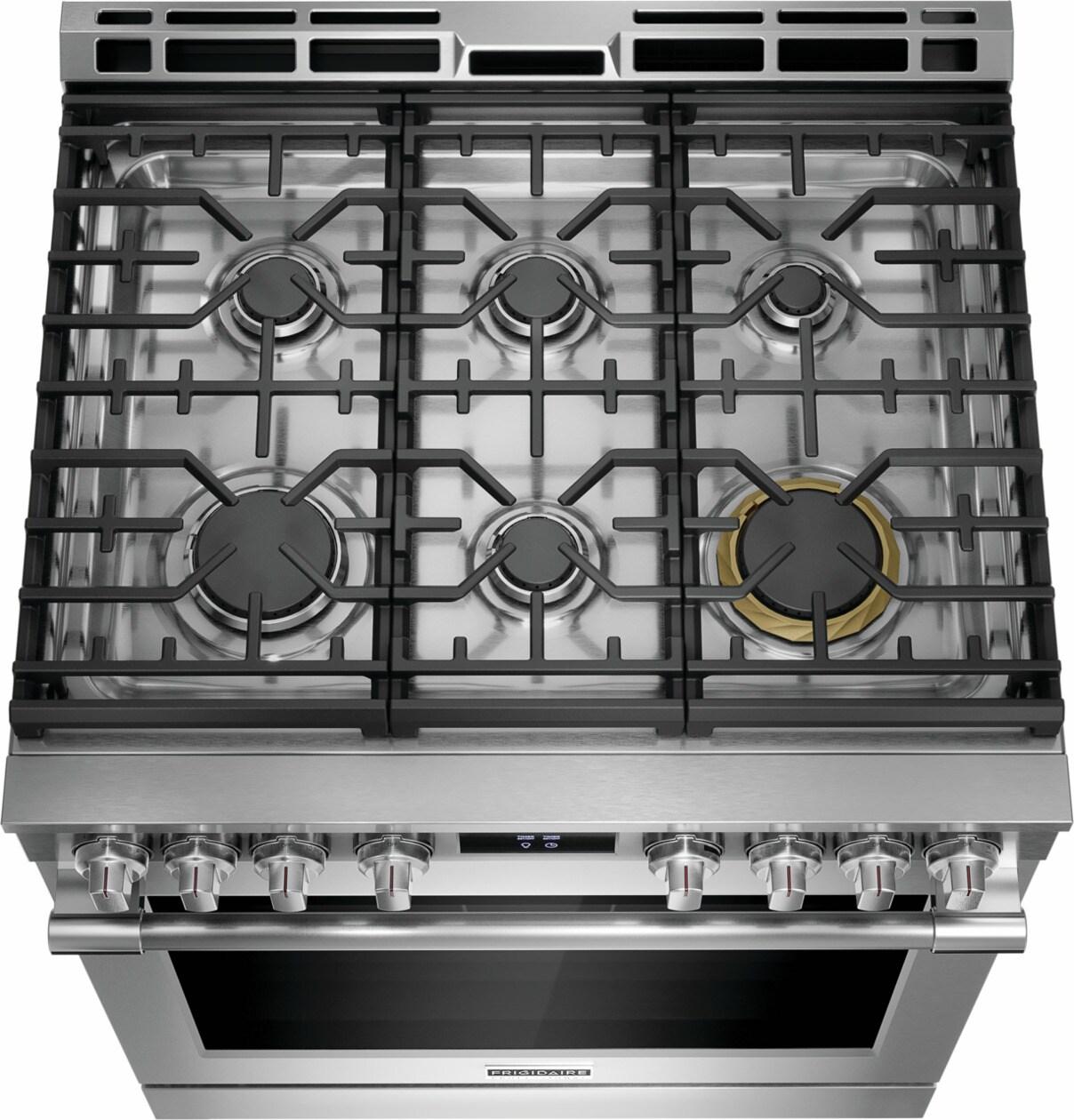 30" Gas Range with No Preheat and Air Fry