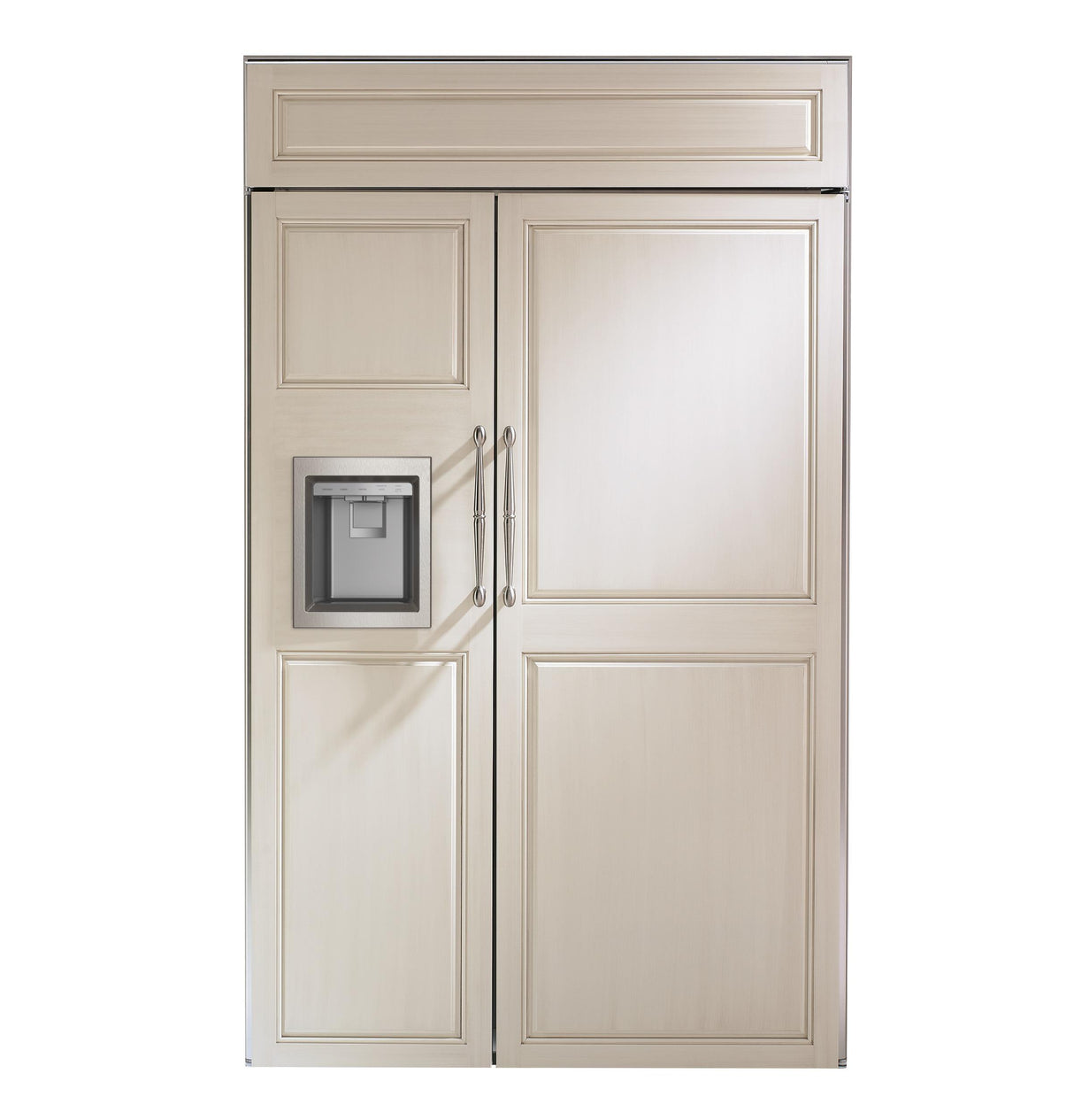 Monogram 48" Panel-Ready Built-In Side-by-Side Refrigerator with Dispenser