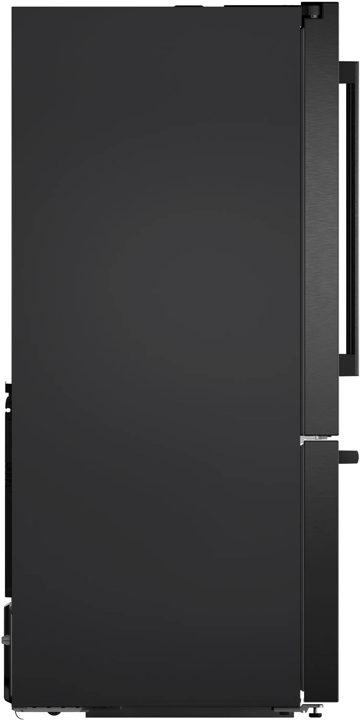 500 Series French Door Bottom Mount Refrigerator 36" Black Stainless Steel, Total No Frost