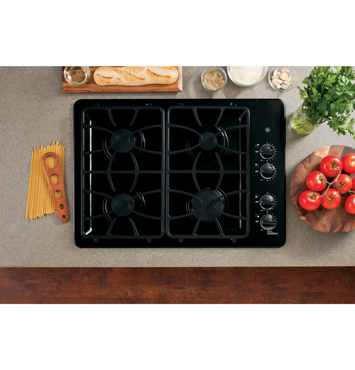 GE® 30" Built-In Gas Cooktop