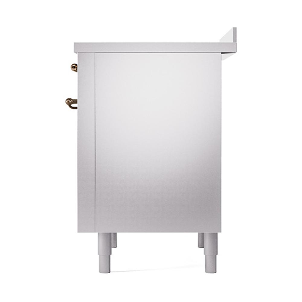 ILVE UNI366QNMPSSB Nostalgie II Noblesse 36 inch Induction Range (Solid Door, Stainless Steel, Burnished)