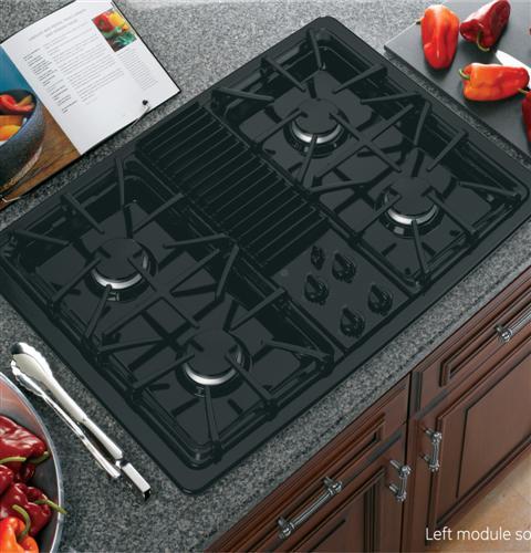 GE Profile™ Series Built-In Downdraft Gas Modular Cooktop