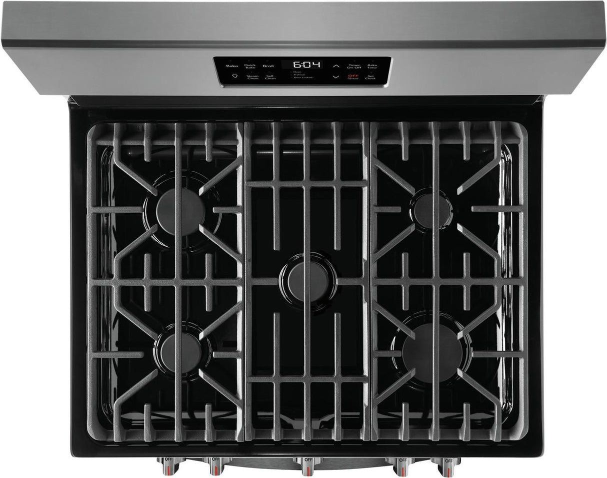 Frigidaire Gallery 30'' Freestanding Gas Range with Steam Clean