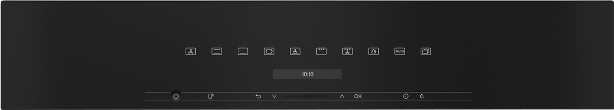 H 7280 BP Obsidian black - 30 Inch Convection Oven with clear text display, connectivity, and Self Clean.