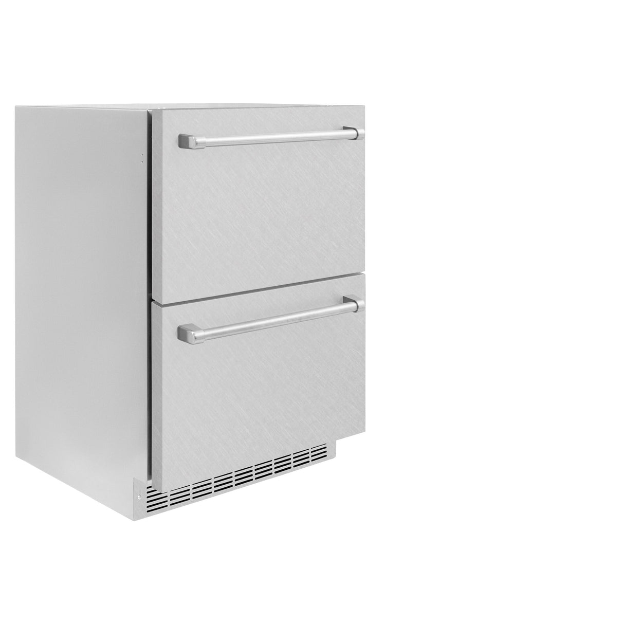 ZLINE 24 in. Touchstone 168 Can Outdoor-Rated Dual Refrigerator Drawer with DuraSnow' Stainless Steel Doors (RDSO-SN-24)