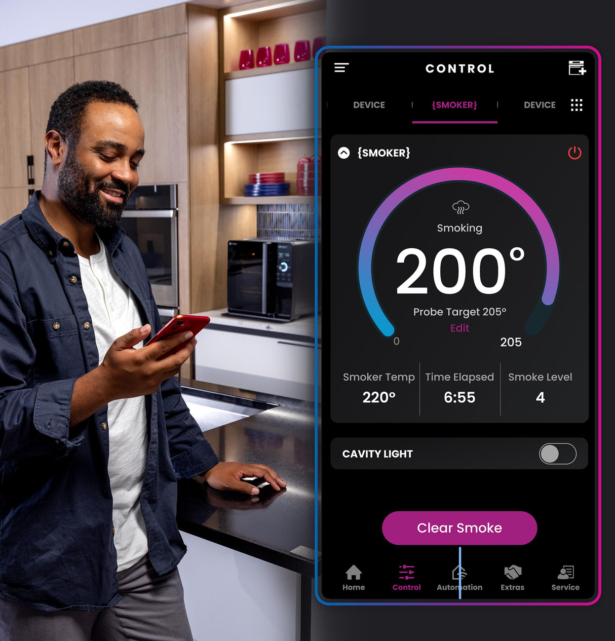 GE Profile™ Smart Indoor Pellet Smoker