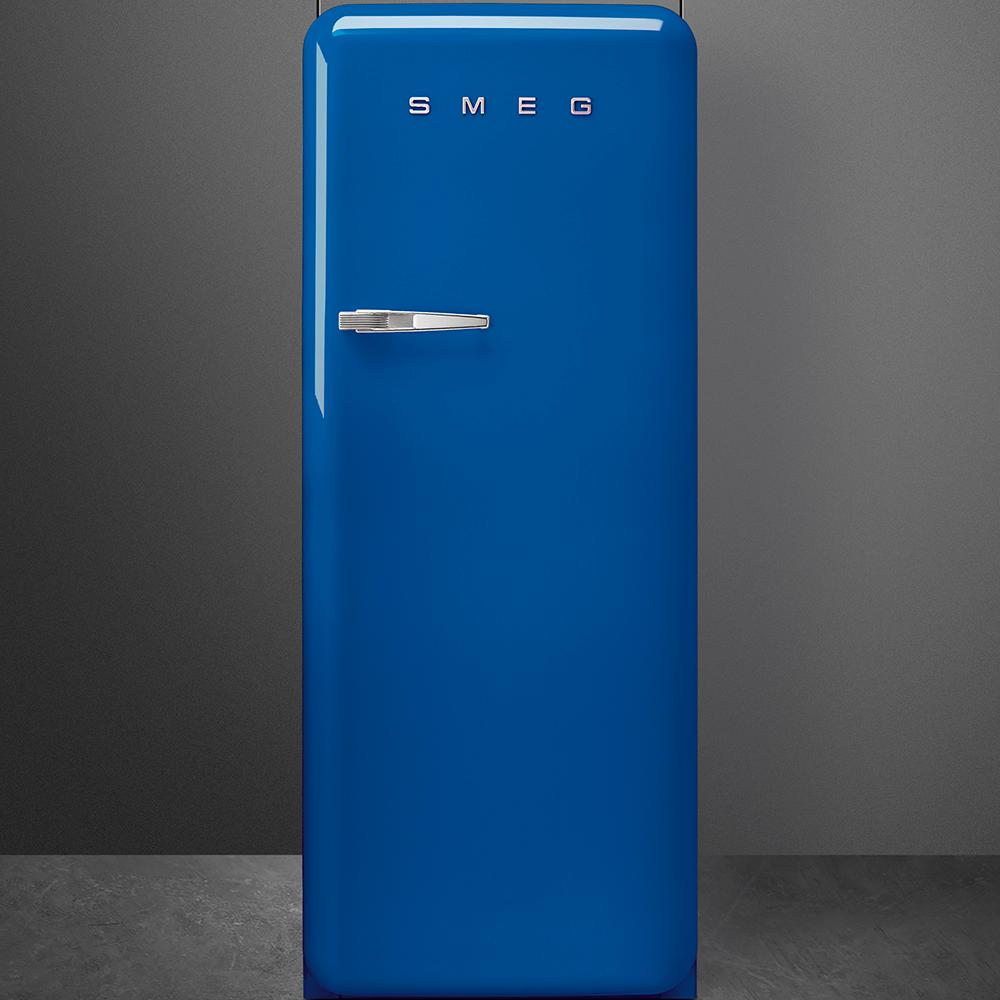 Approx 24" 50'S Style Refrigerator with ice compartment, Blue, Right hand hinge