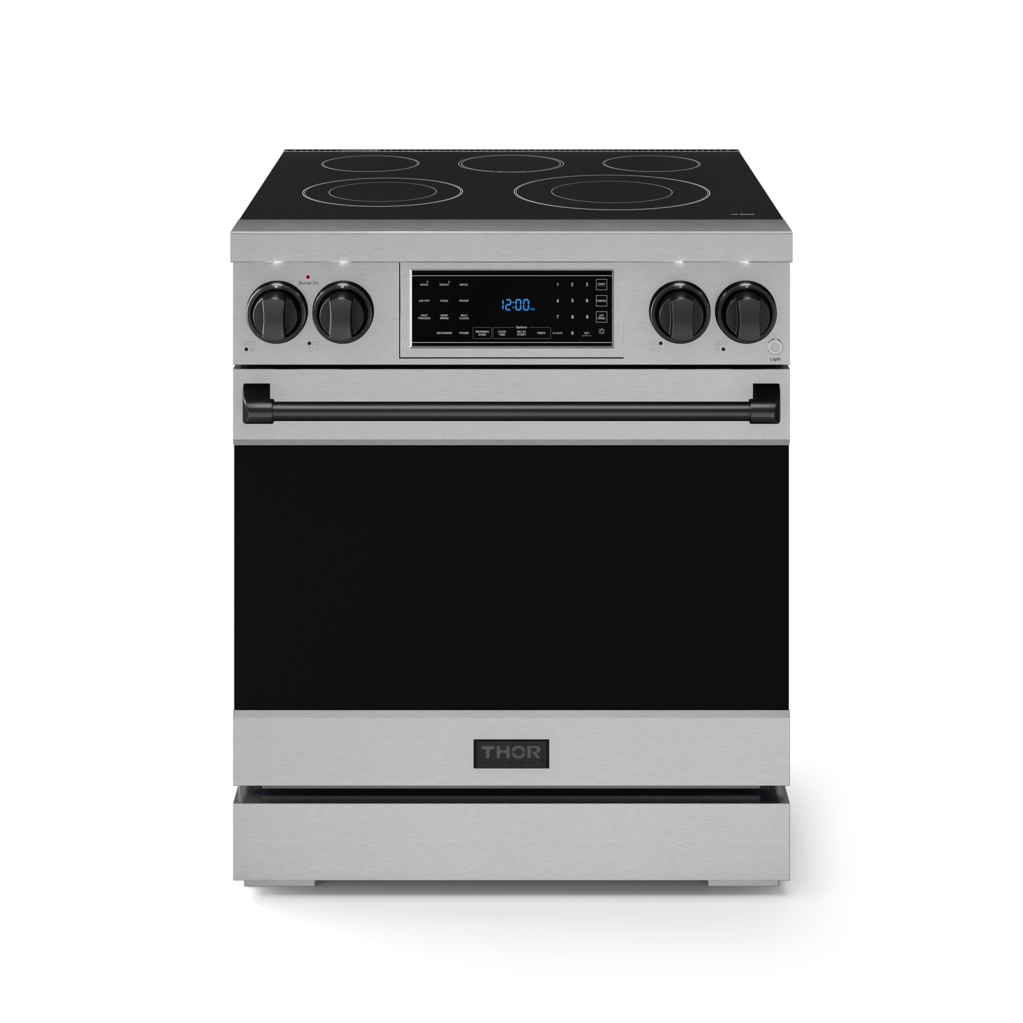 30 Inch Professional Electric Range With Tilt Panel Touch Control In Stainless Steel/black Gordon Ramsay Series