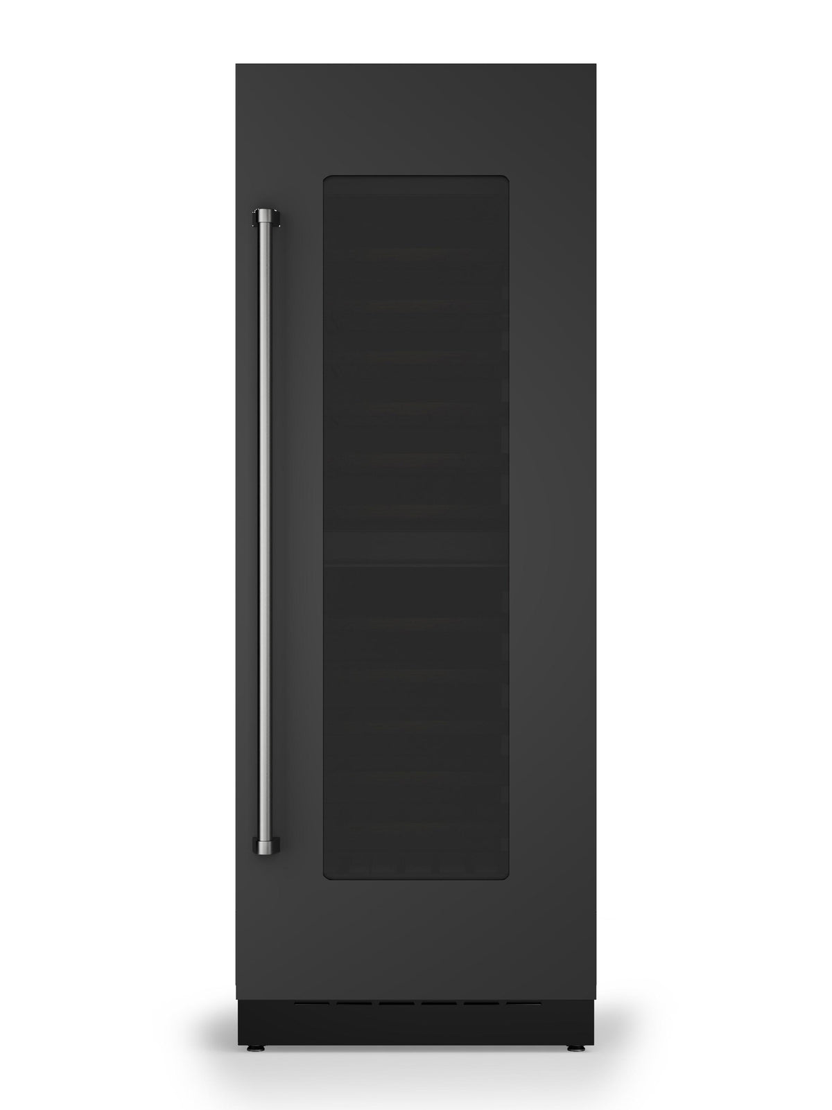 30"W. Integrated Wine Cellar Door Panel - Cast Black Right Hinge