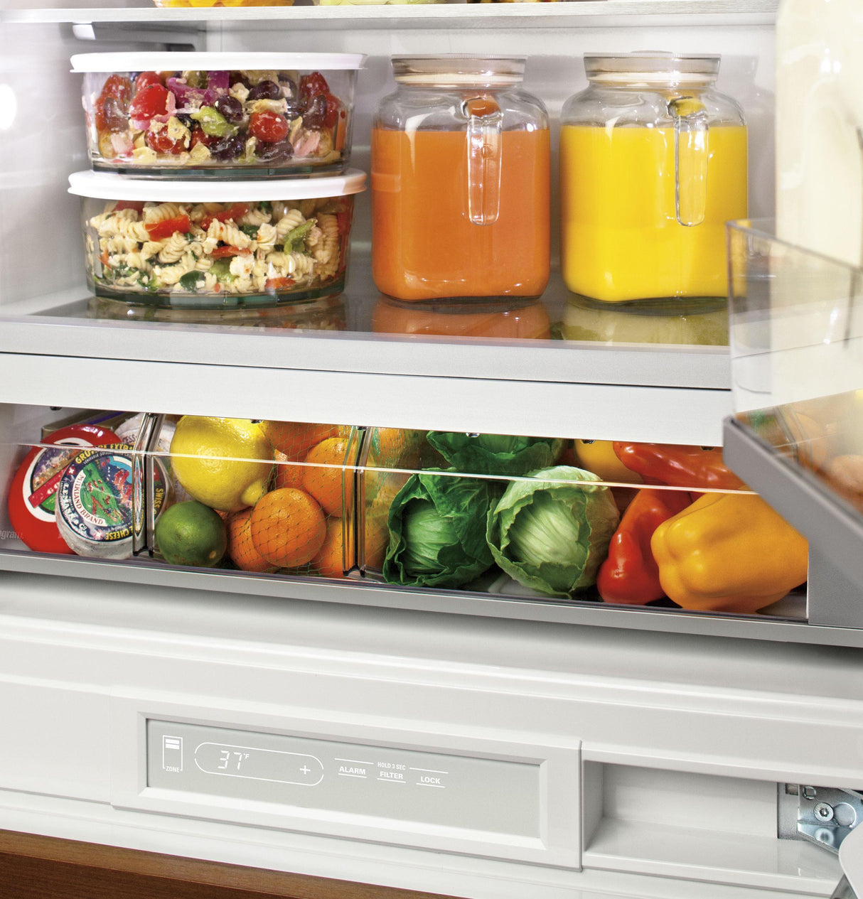 Monogram 30" Integrated Glass-Door Refrigerator for Single or Dual Installation