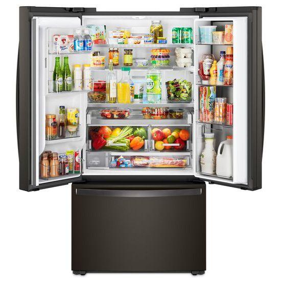 Whirlpool® 36-inch Wide Counter Depth French Door-within-Door Refrigerator - 24 cu. ft. - Black Stainless