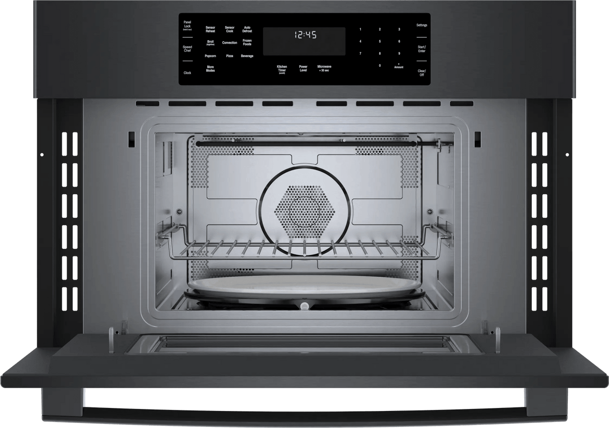 800 Series Speed Oven 30" Black stainless steel