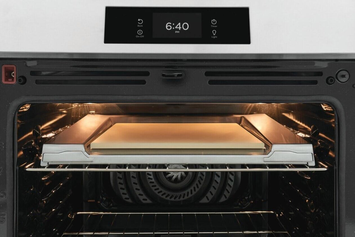 30" Front Control Induction Range with Stone-Baked Pizza