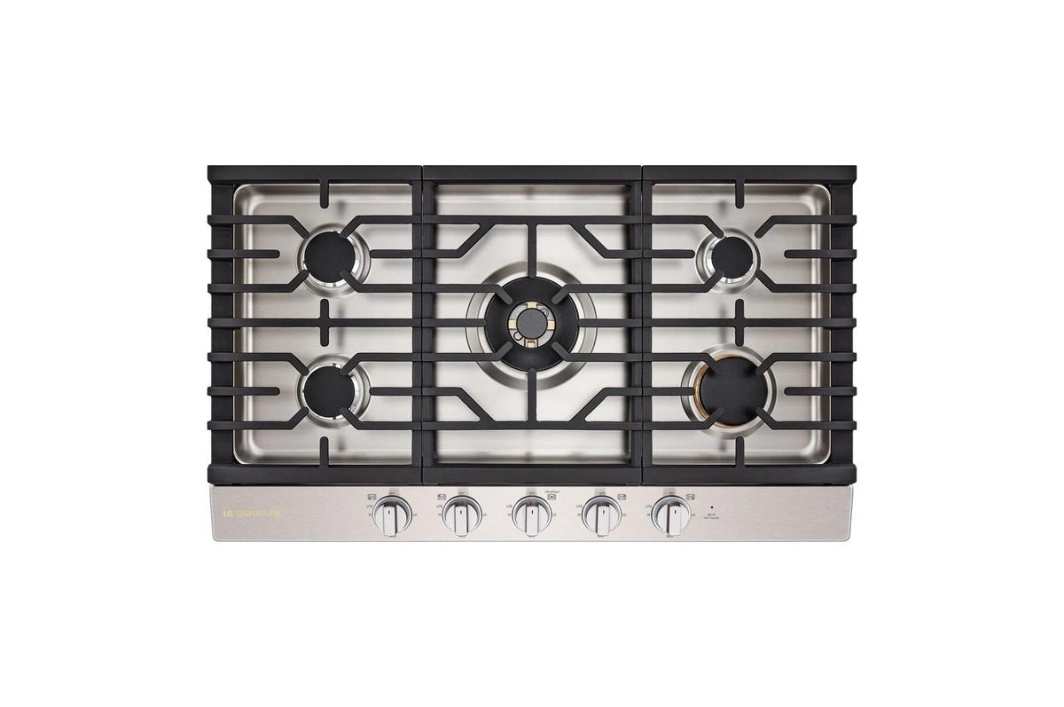 LG SIGNATURE 36 Inch UltraHeat™ Gas Cooktop with EasyClean®