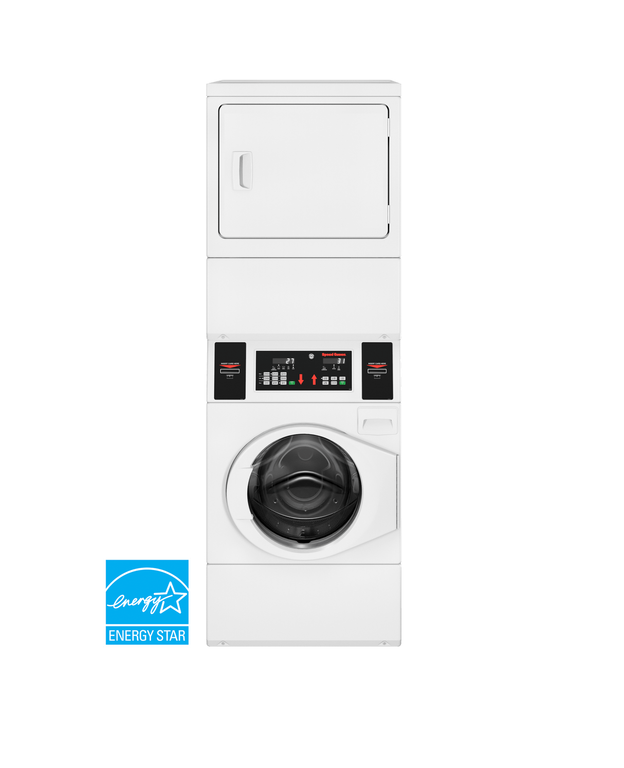 Commercial Prep for Card Electric Stack Washer Dryer