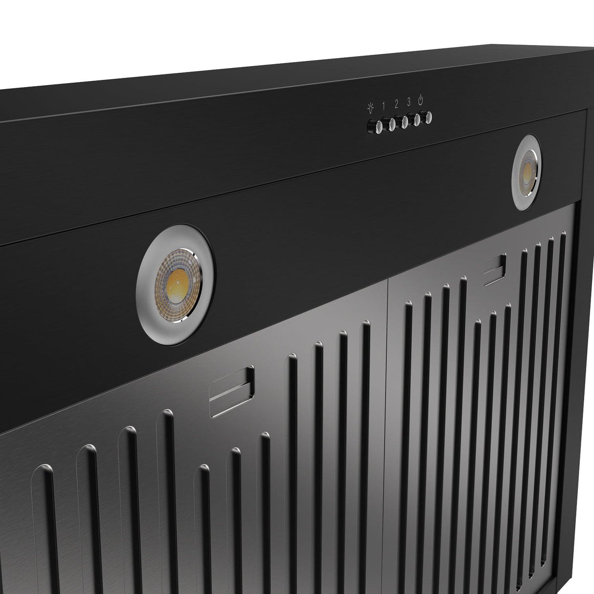 30" Professional Wall Mount Pyramid Range Hood In Black