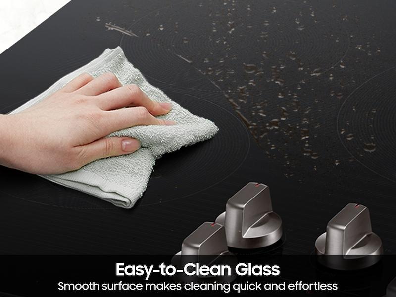 30" Electric ENERGY STAR® Certified Cooktop with 4 Elements in Black