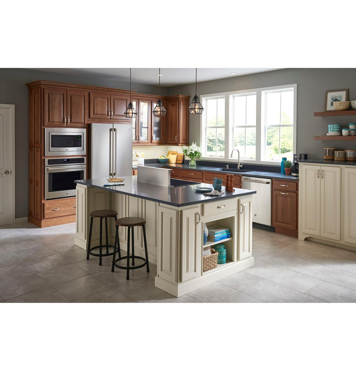 GE Café™ Series Stainless Interior Built-In Dishwasher with Hidden Controls