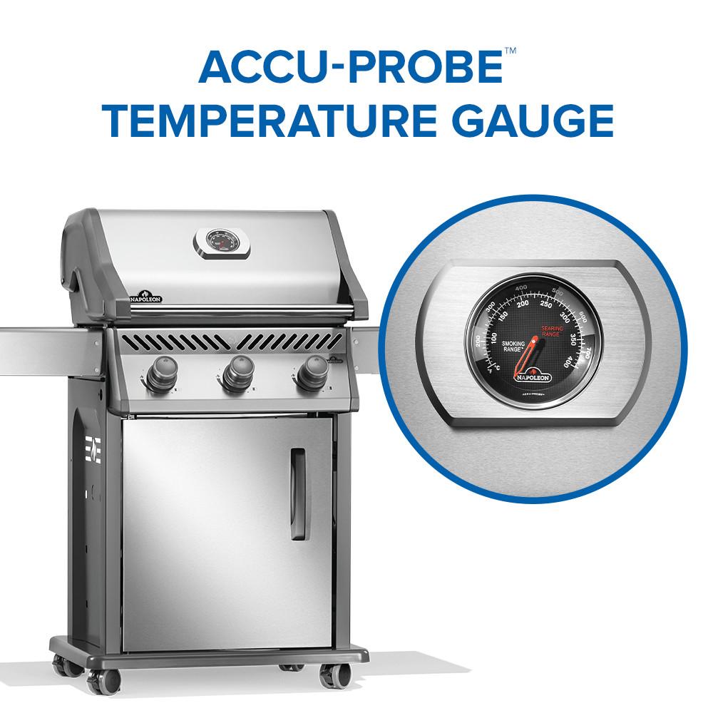 Rogue 425 Gas Grill , Propane, Stainless Steel