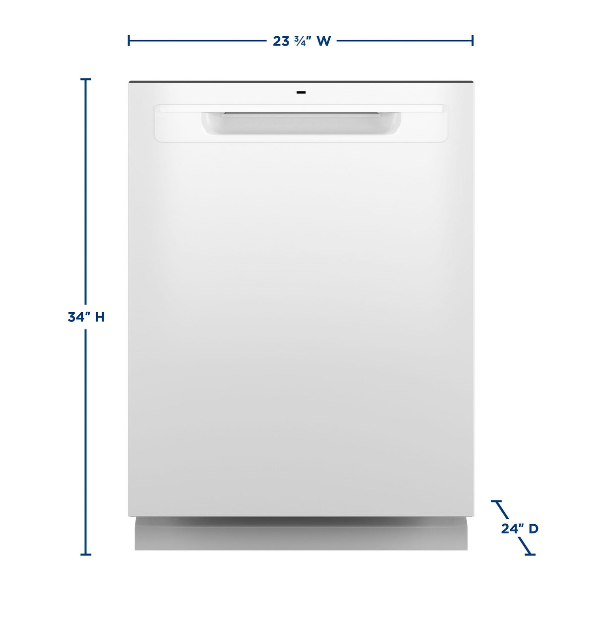 GE® ENERGY STAR® Top Control with Stainless Steel Interior Dishwasher with Sanitize Cycle