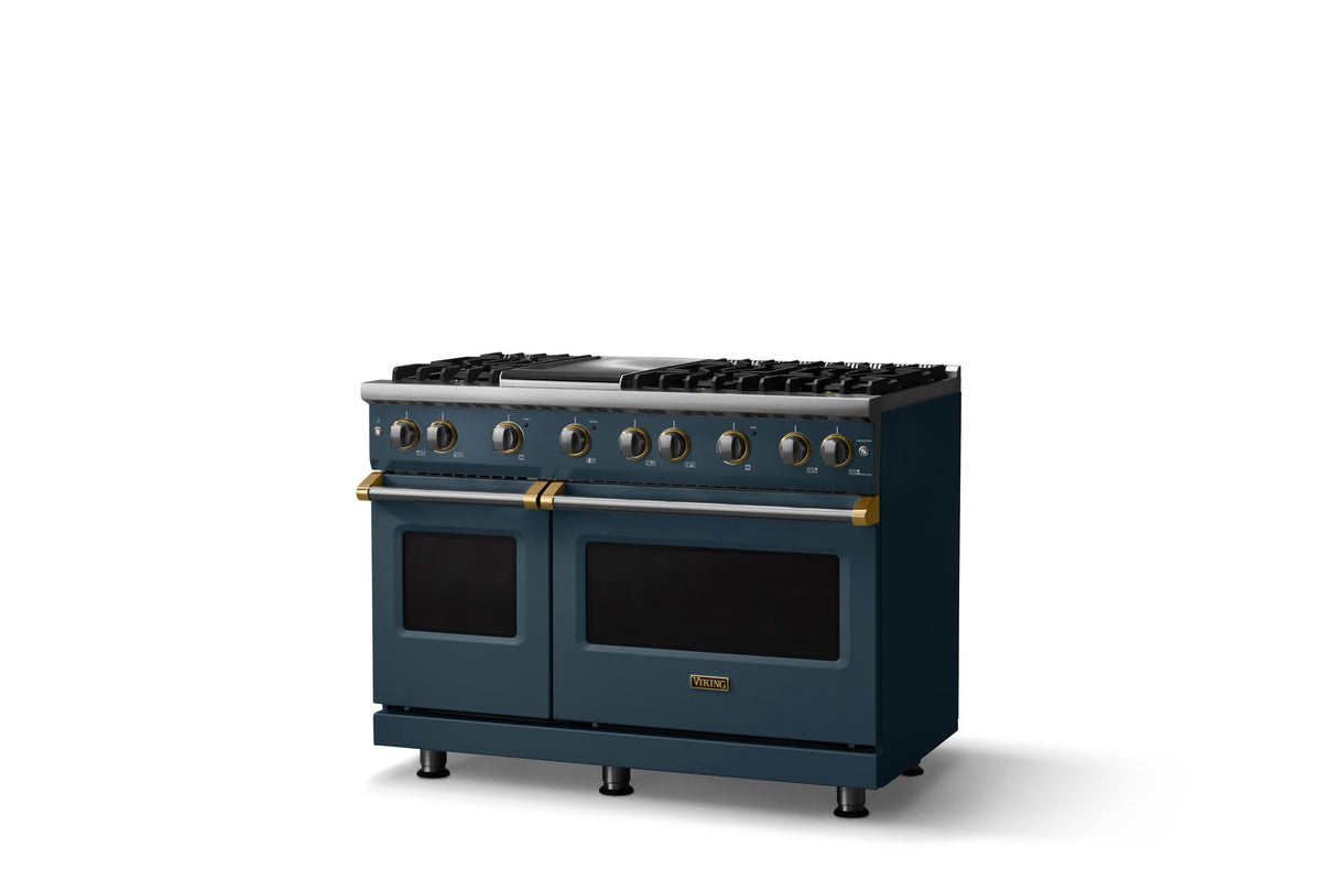 48"W. Sealed Burner Gas Range (Burner: 6g, Finish: Squall, Trim: Polished Chrome, Fuel: Propane)