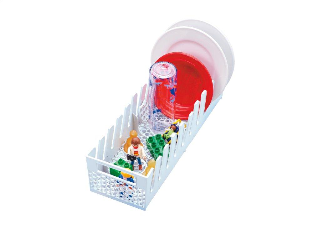 Multi-purpose dishwasher basket - with separate areas for baby bottles and small items.