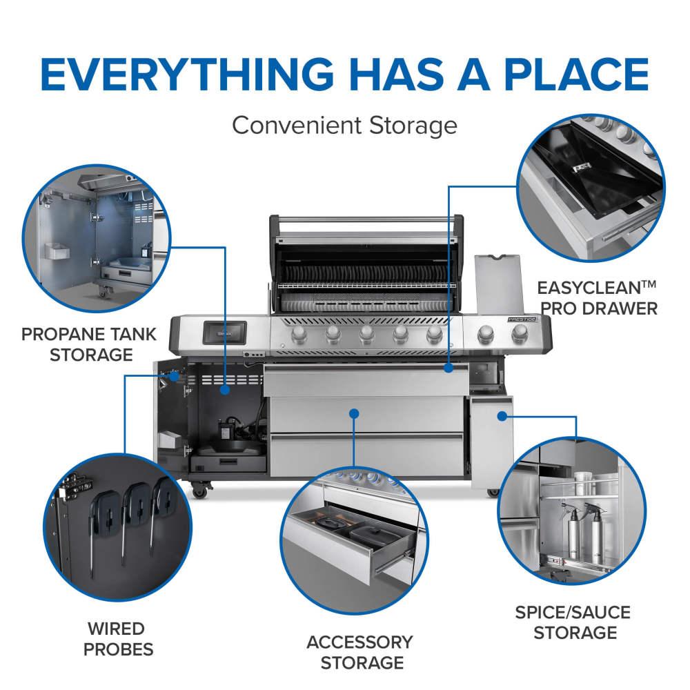 Prestige PRO 665 Elite with Smart Technology & Electric Smoker Box , Natural Gas, Stainless Steel