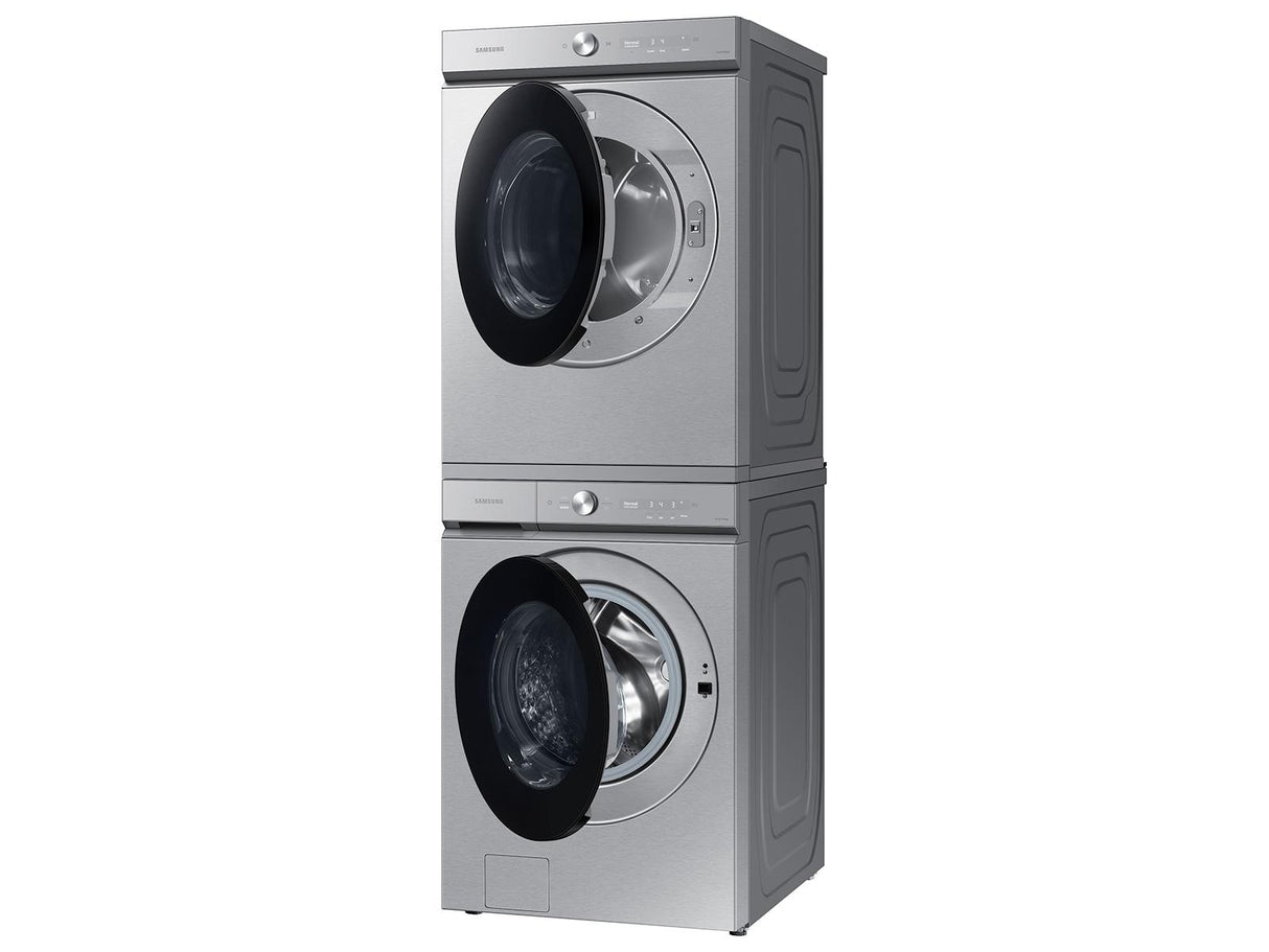 Bespoke 7.6 cu. ft. Ultra Capacity Electric Dryer with Super Speed Dry and AI Smart Dial in Silver Steel