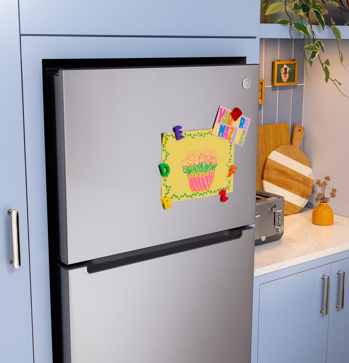 GE® 21 Cu. Ft. Garage Ready Top-Freezer Refrigerator