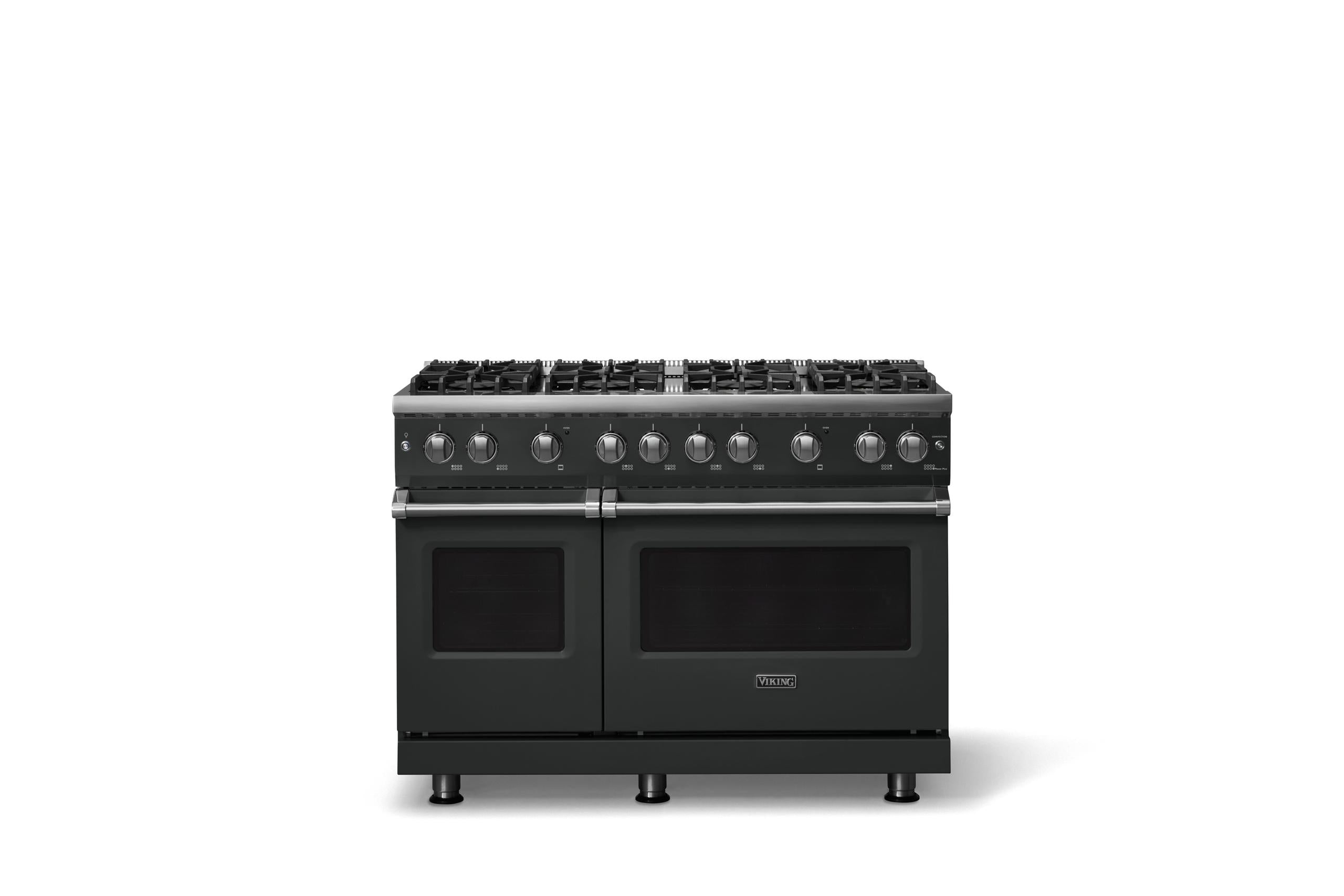 48"W. Sealed Burner Gas Range (Burner: 8b, Finish: Antique Bronze, Trim: Polished Chrome, Fuel: Propane)