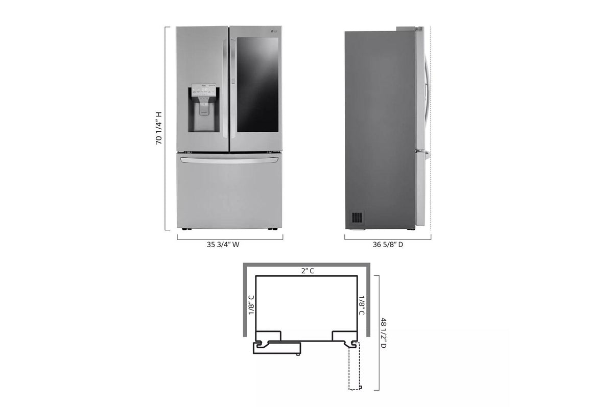 30 cu. ft. Smart InstaView® Door-in-Door® Refrigerator with Craft Ice™