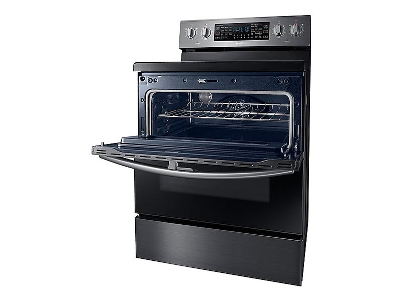 5.9 cu ft. Smart Freestanding Electric Range with Flex Duo™ & Dual Door in Black Stainless Steel