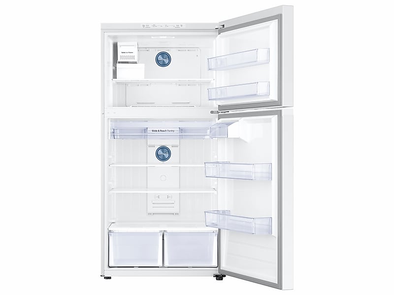 21 cu. ft. Top Freezer Refrigerator with FlexZone™ and Ice Maker in White