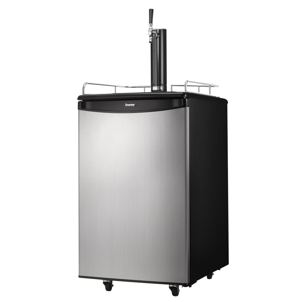 Danby 5.4 cu. ft. Single Tap Keg Cooler in Stainless Steel Look