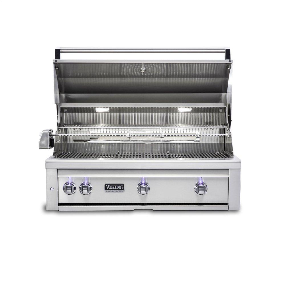 42 W. Built-in Grill with ProSear Burner and Rotisserie, Propane Gas