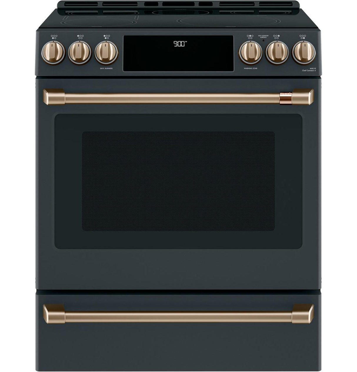 Café™ 30" Smart Slide-In, Front-Control, Induction and Convection Range with Warming Drawer