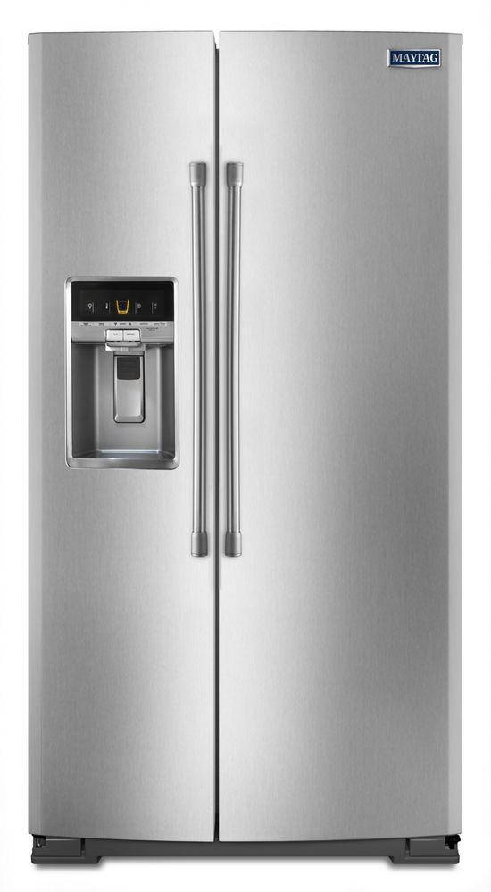 36-inch Wide Side-by-Side Refrigerator with External Ice and Water - 26 cu. ft.